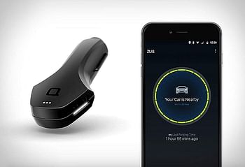nonda ZUS Smart Car Charger - 24W 4.8A with 2 USB Ports, Car Battery Health Monitor, Car Finder, Mileage Record, No OBD Required