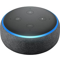 Amazn Echo Dot 3rd Gen Smart Speaker with Alexa Bluetooth and Wi-Fi Connectivity Charcoal