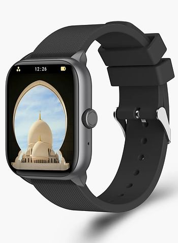 iQibla QWatch S2، ساعة القرآن الكريم 1.83 بوصة بلوتوث مكالمة هاتفية ساعة ذكية-متعددة الألوان