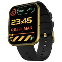 Fire-Boltt Celcius 1.91-inch HD 240*296 Borderless Display and Body Temperature Monitoring Smartwatch, Black Strap