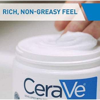 CeraVe Moisturizing Cream for Dry to Very Dry Skin - Oil Free and Non Greasy - 3 Oz