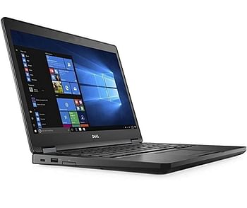 Dell Latitude 5480 Laptop, Intel Core i5-6th Gen 8GB DDR4 RAM 256GB SSD, 14.1 inch Display, Windows 10 Pro, ENG - KB, Black