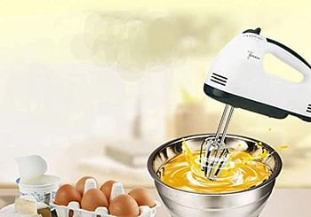 Stainless Steel Electric Hand Mixer Chitomax 7 Speed Electric Hand Mixer Hand Held Mixers To Make Cakes Egg Beater Mixing Machine Silver
