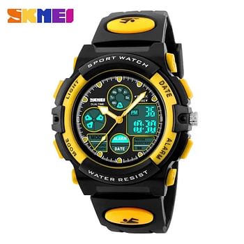 SKMEI  Fashion Girls Boys LED Backlight Alarm Dual Display Waterproof Digital Watch for Kids 1163