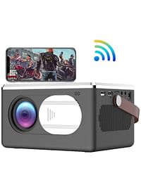 Wireless Android Projector, LED Support 1080P, Mini Portable Projector, Support Mobile Phone WIFI Smart Home Theater