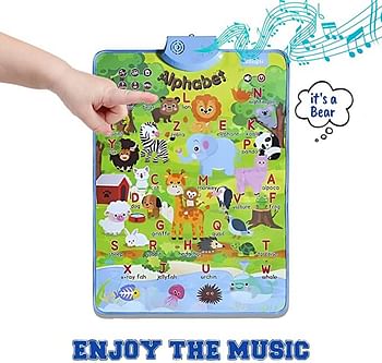 UKR Electronic Interactive Talking Poster Wall Chart Pack of 3 (My Body,Farm Animals,Animal Alphabet)