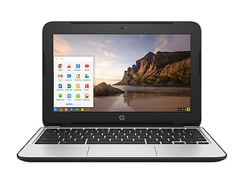 Hp Chromebook 11 G4 Q151 Laptop with 11.6 inch Display, Intel Celeron Processor, 4GB RAM, 16GB eMMC, Intel HD Graphics-Black/16GB/Black