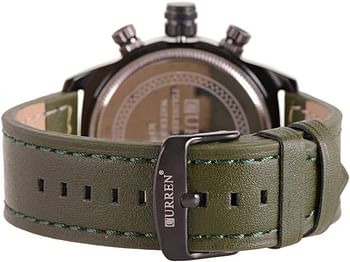 CURREN 8200 Men's Water Resistant Analog Watch Green/Black