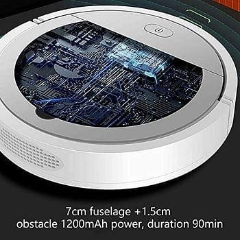 3-In-1 Robot Vacuum Cleaner, Intelligent Sweeping Robot Vacuum Cleaner, Auto Rechargeable Smart Sweeping Robot Dry Wet Sweeping Vacuum Cleaner Home