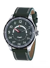 Curren 8267 Stylish Leather Strap Wrist Watch For Men - Green