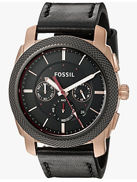Fossil Mens Quartz Watch, Analog Display and Leather Strap FS5120