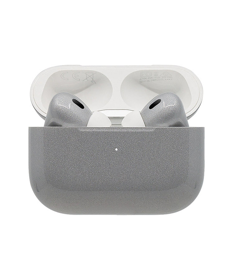 Apple Airpods Pro (2nd Generation) Customized By Caviar Glossy Metallic Silver