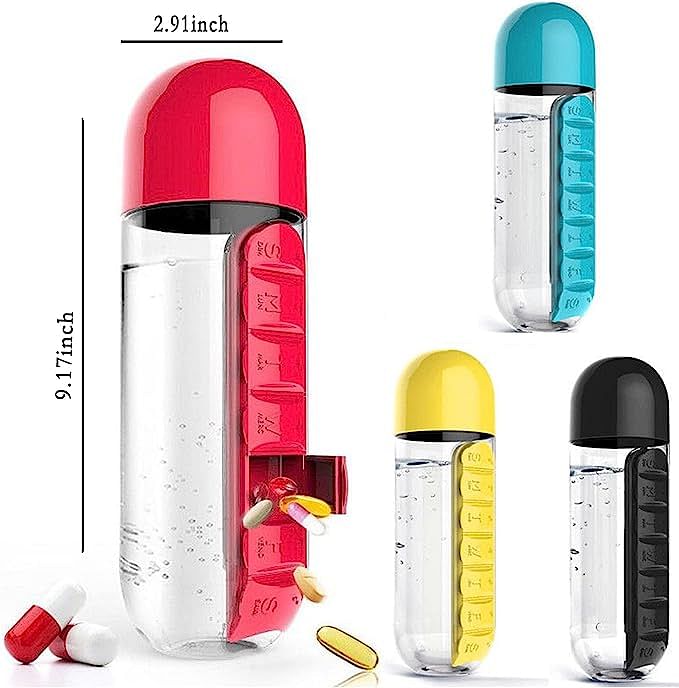 Water Bottle With Pill Box