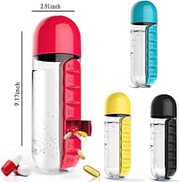 Water Bottle With Pill Box