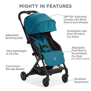 Contours Bitsy Compact Fold Stroller with Bitsy Bag Blue