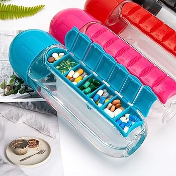 Water Bottle With Pill Box