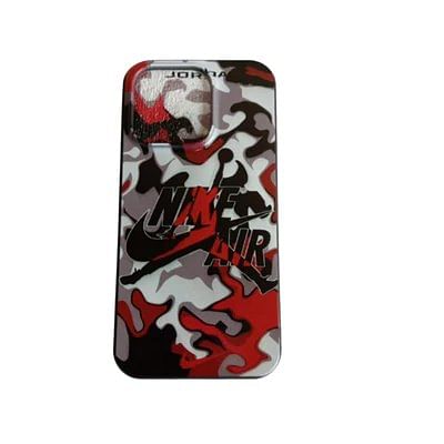 Jordan Silicon Phone Case For iPhone 14 Pro black-grey-red