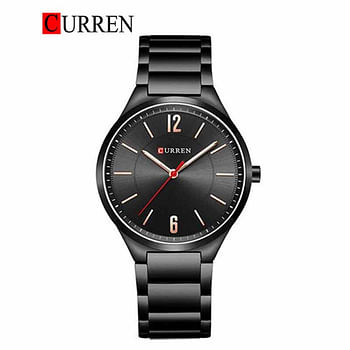 CURREN 8280 Original Brand Stainless Steel Band Wrist Watch For Men