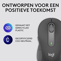 Logitech Signature M650 L Wireless Mouse - For Large Sized Hands, 2-Year Battery, Silent Clicks, Customisable Side Buttons, Bluetooth, for PC/Mac/Multi-Device/Chromebook - Graphite