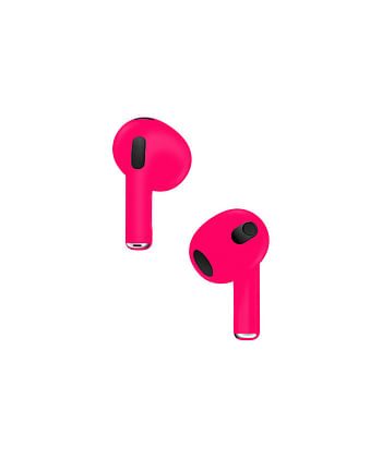 Apple Airpods (3rd Generation) Customized By Caviar Matte Neon Pink