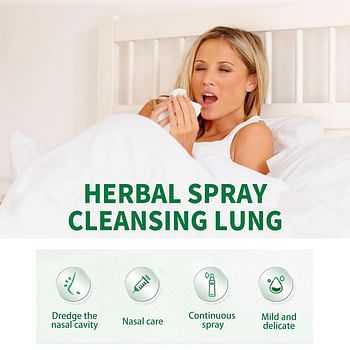 Lung Detox Herbal Cleansing Spray | Snore Relief Spray | Lung Detoxification Spray for Smokers - 20 ml