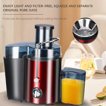 Centrifugal Juicer for Fruits, Vegetable Juice Extractor, 12 Rows of Grinding Teeth, 10000 Rpm - random color