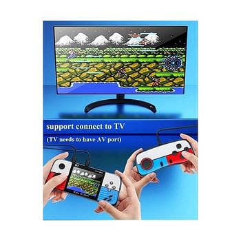 Handheld G9 Game Console in-built 666 Video Games 3.0 Inch Display , Support Dual Players Mode , Connect TV with AV Cable Rechargeable Game Box - Random Color