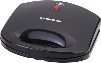 BLACK+DECKER 600W 2 Slice Non-Stick Sandwich Maker Black TS1000-B5