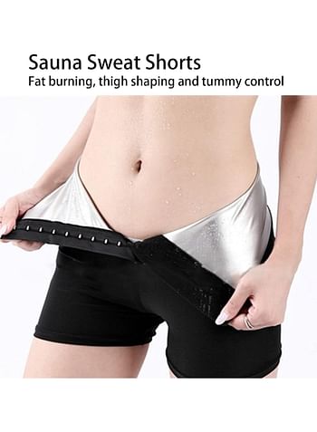 Sauna Shorts Sweat Wicking Yoga Shorts Hot Sweat Shorts for Intense Workouts, Tummy Control Workout Bottoms for Body Shaping