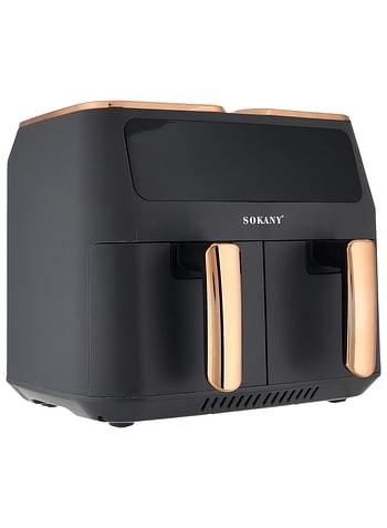 SOKANY SK-ZG-8030 8L DIGITAL 2800 Watt FAST FOOD DOUBLE DOOR AIR FRYER BEST QUALITY