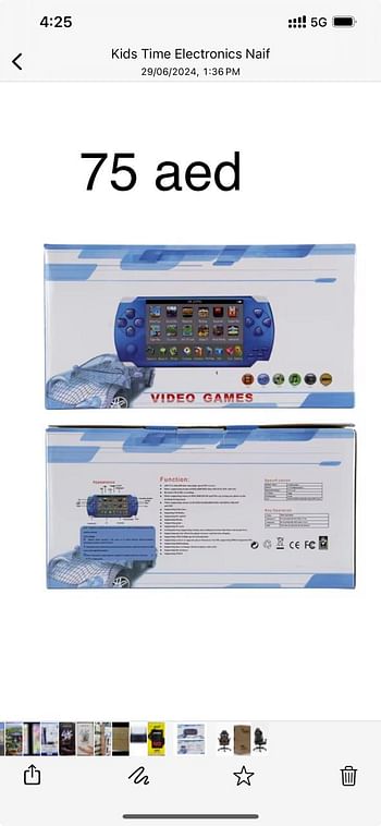 Portable Handheld Game Console 8gb 4.3 Inch Mp4 Player Video Game Console Free 1000 Games Ebook Camera Recording Gaming Consoles - Blue