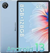 جهاز Blackview Tablet 80 Android 13 لعام 2022 مقاس 10.1 بوصة واي فاي 8 جيجابايت - 128 جيجابايت TF 1 تيرابايت شريحتان SIM مزدوجتان 4G LTE+5G - أزرق