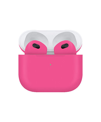 Apple Airpods (3rd Generation) Customized By Caviar Matte Neon Pink