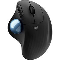Logitech ERGO M575 Wireless Bluetooth Connectivity Trackball Mouse (910-005869) Black