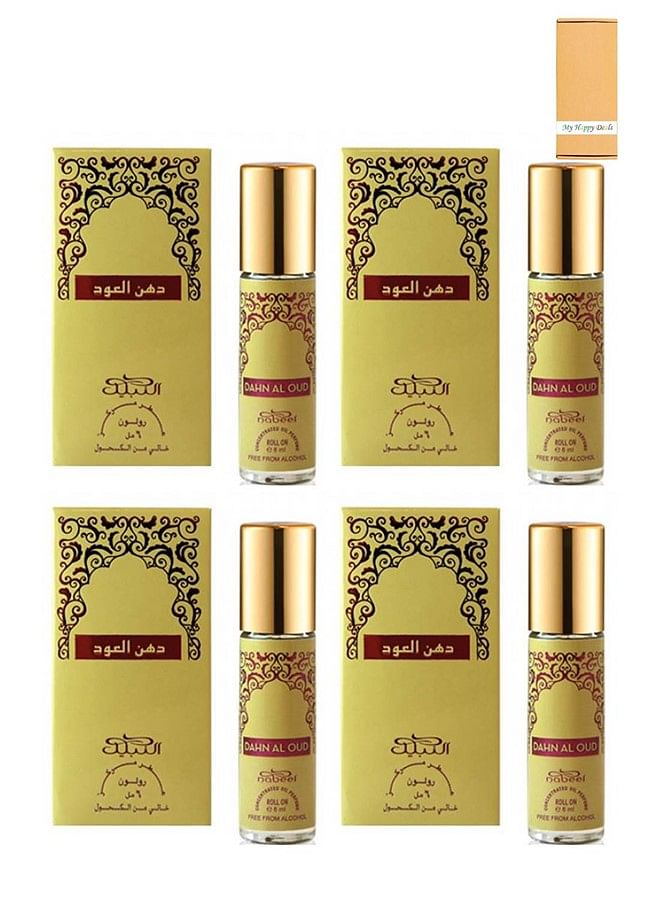 Nabeel Dahn Al Oud Alchohol Free Roll On Oil Perfume 6ML4 Pcs