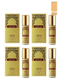 Nabeel Dahn Al Oud Alchohol Free Roll On Oil Perfume 6ML4 Pcs