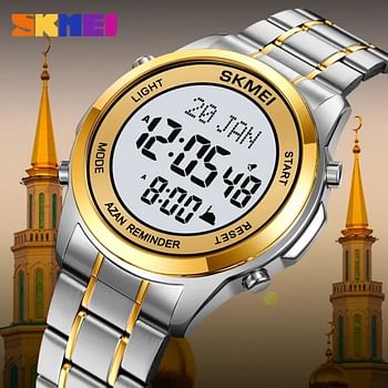 Skmei Men Electronic Watch Multifunctional Worship Watch Waterproof Watch Fashion Business Style For Men 2097 Gold /Silver