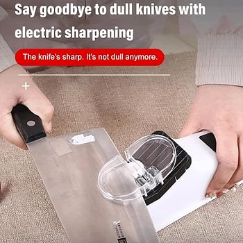 Electric Sharpener Kitchen Knife Sharpening Kitchen Sharpening Stone Grinder Home Sharpener Portable Sharpener for Kitchen Knife