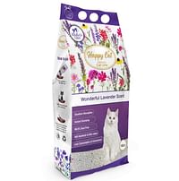 Happy Cat Bentonite Dust Free Clumping Cat Litter - Wonderful Lavender Scent 10L