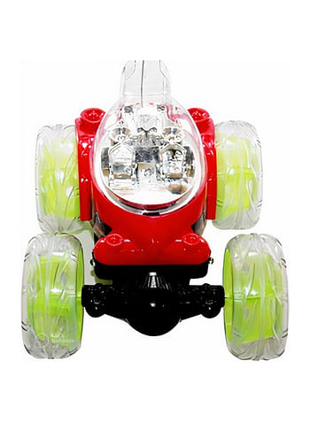 Stunt Car Remote Control Toy with Rotating Spin 360° Flips Light and Music Comes in Assorted Colors