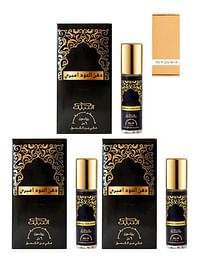 3 Pcs Nabeel Dahn Al Oud Amiri Alchohol Free Roll On Oil Perfume 6ML