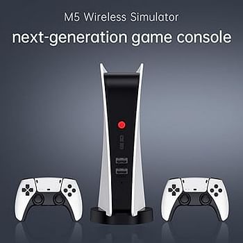 M5 TV Video Games for Kids ,M5 Video Game Console 4k Retro Game tv Box 15000+ Free Games Two Wireless Controllers for PS-1/CPS/FC/GBA Arcade Gaming