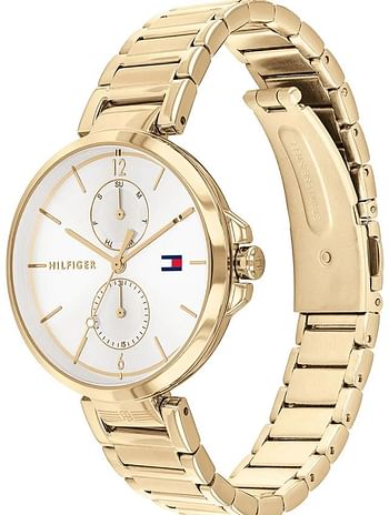 Tommy Hilfiger Angela Ladies Multi-function Analog Wrist Watch 36mm 1782128 Gold
