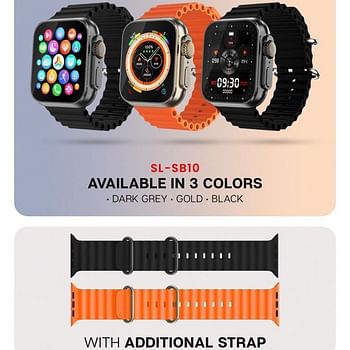 SOniLEX SL-SB10 Full Touch With Calling With fitness Tracker With Extra Sports Strap Smartwatch