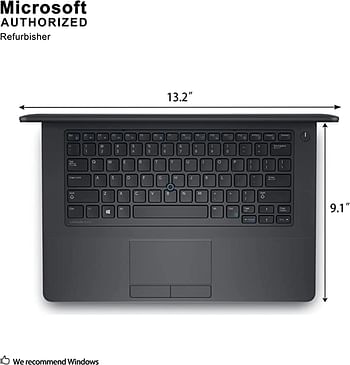 كمبيوتر محمول Dell Latitude E5470 عالي الدقة للأعمال (Intel Core i5-6300U ، 8 جيجابايت رام ، 256 جيجابايت SSD SSD ، HDMI ، كاميرا ، WiFi ، قارئ بطاقة SC) Win 10 Pro