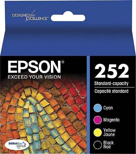 Epson 252 (4 PACK) Durabrite Ultra Ink Cartridg (T252120-BCS)