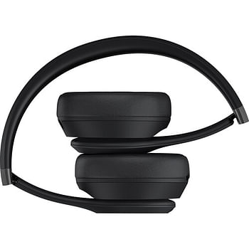 سماعة رأس بيتس سولو 4 اللاسلكية خفيفة الوزن بتصميم مريح (MUW23LL/A) أسود غير لامع