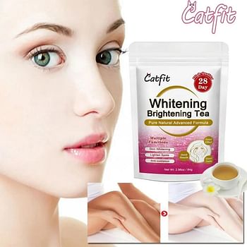 28 Day Whitening and Brightening Detox Tea - Herbal Tea for Skin Cleansing, Anti-Aging and Clearing Dark Spots