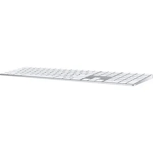 Apple Magic Keyboard with Numeric Keypad Wireless Bluetooth Connectivity Mac Compatible (MQ052LL/A) Silver