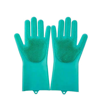 Multifunctional Silicone Scrubber Household Washing Better Gloves for Kitchen, Car, Pet care, Dishes, and Food  Color : Multicolor